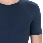 T-shirt da uomo Misto Cotton + Elastane - T-Shirt | secretrend | BKK1UTS01BI-NAVY-S