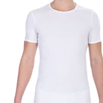 T-shirt da uomo Misto Cotton + Elastane - T-Shirt | secretrend | BKK1UTS01BI-WHITE-M
