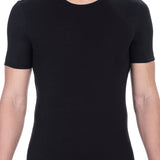 T-shirt da uomo Misto Cotton + Elastane - T-Shirt | secretrend | BKK1UTS01SI-BLACK-M