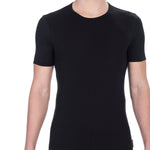 T-shirt da uomo Misto Cotton + Elastane - T-Shirt | secretrend | BKK1UTS01SI-BLACK-XXL