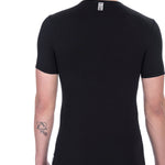 T-shirt da uomo Misto Cotton + Elastane - T-Shirt | secretrend | BKK1UTS01SI-BLACK-XXL