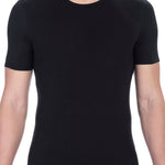T-shirt da uomo Misto Cotton + Elastane - T-Shirt | secretrend | BKK1UTS01SI-BLACK-XXL