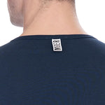 T-shirt da uomo Misto Cotton + Elastane - T-Shirt | secretrend | BKK1UTS01SI-NAVY-S