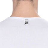 T-shirt da uomo Misto Cotton + Elastane - T-Shirt | secretrend | BKK1UTS01SI-WHITE-S
