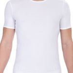 T-shirt da uomo Misto Cotton + Elastane - T-Shirt | secretrend | BKK1UTS01SI-WHITE-S