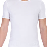 T-shirt da uomo Misto Cotton + Elastane - T-Shirt | secretrend | BKK1UTS01SI-WHITE-S