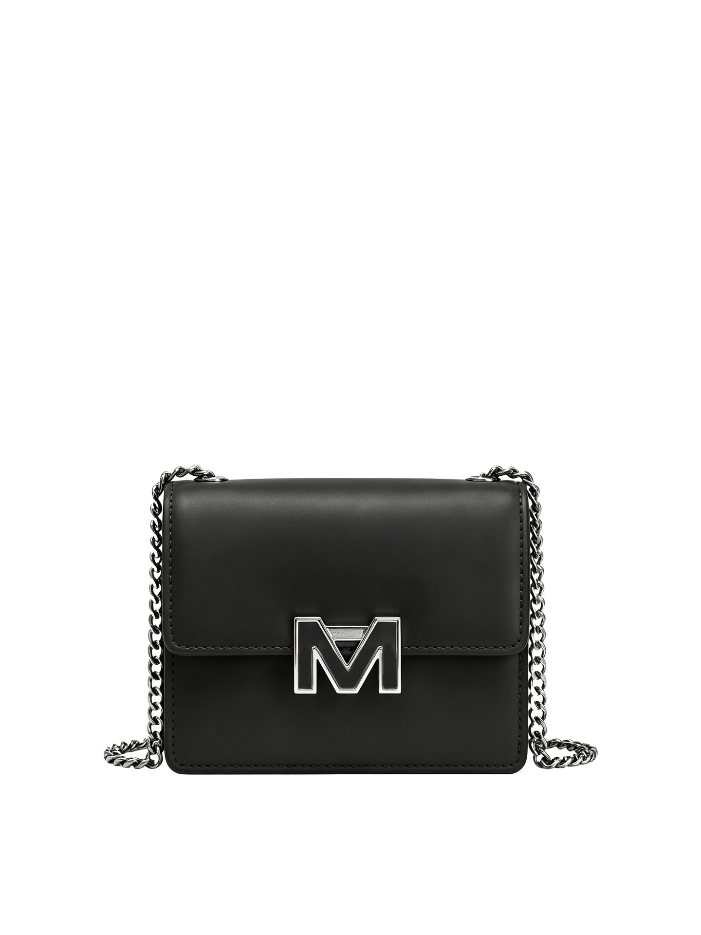 Borsa a Spalla in 100% Pu Vegan Leather Nero