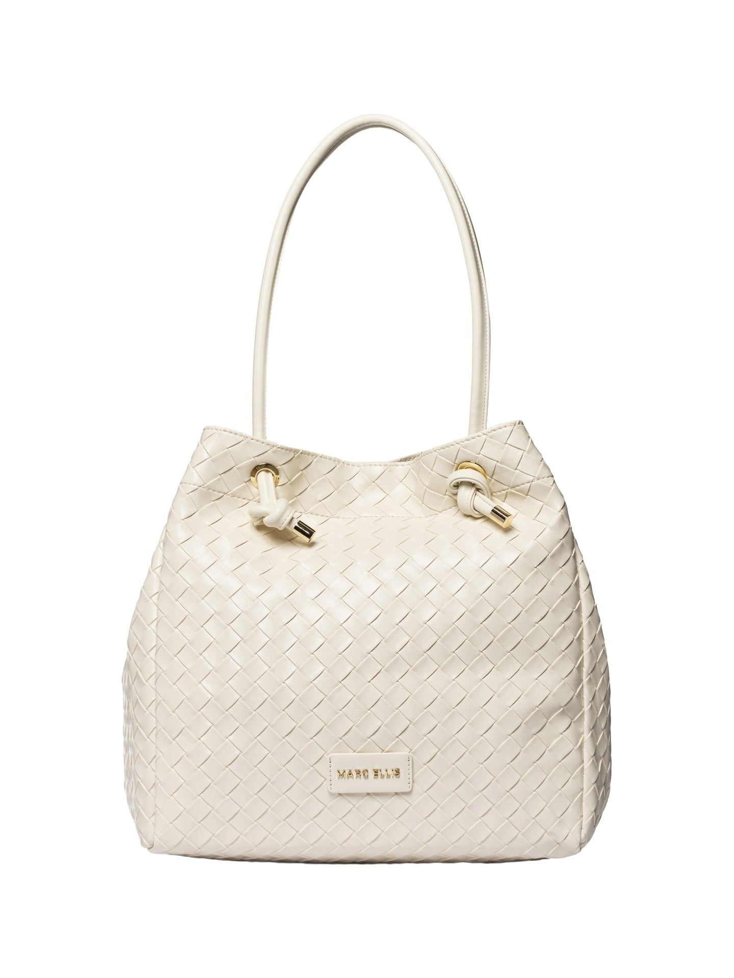 Borsa a Spalla in Pelle Vegana Bianco