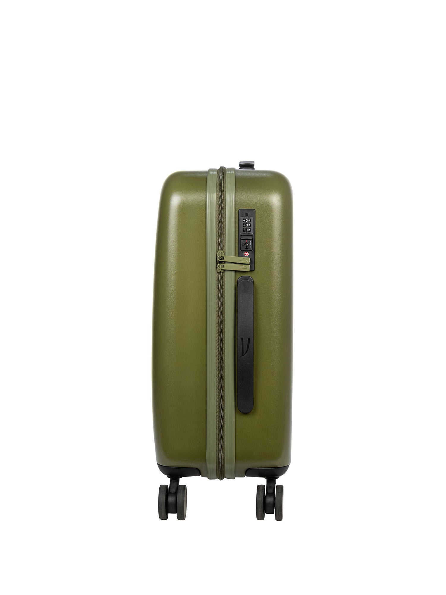 Valigia Unisex in Policarbonato Con Zip BTRTED-S-Verde militare Tucano