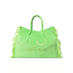Borsa a Mano in Poliestere Verde