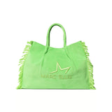 Borsa a Mano in Poliestere Verde