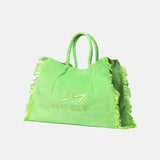 Borsa a Mano in Poliestere Verde