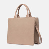 Borsa a Mano in Pelle Vegana Rosa