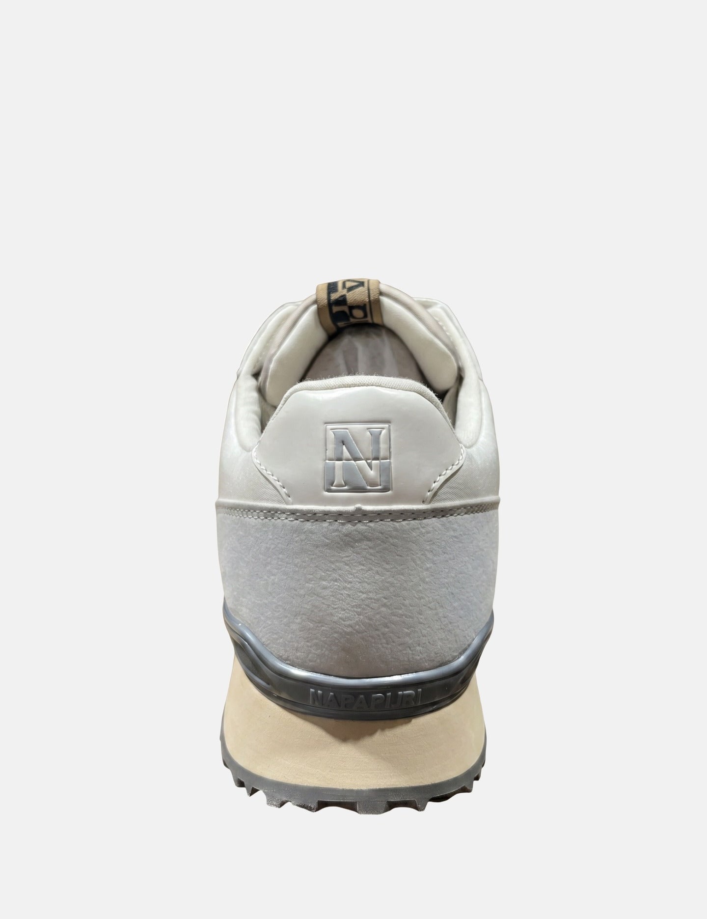 Sneakers Platform in Pelle Vegana Beige