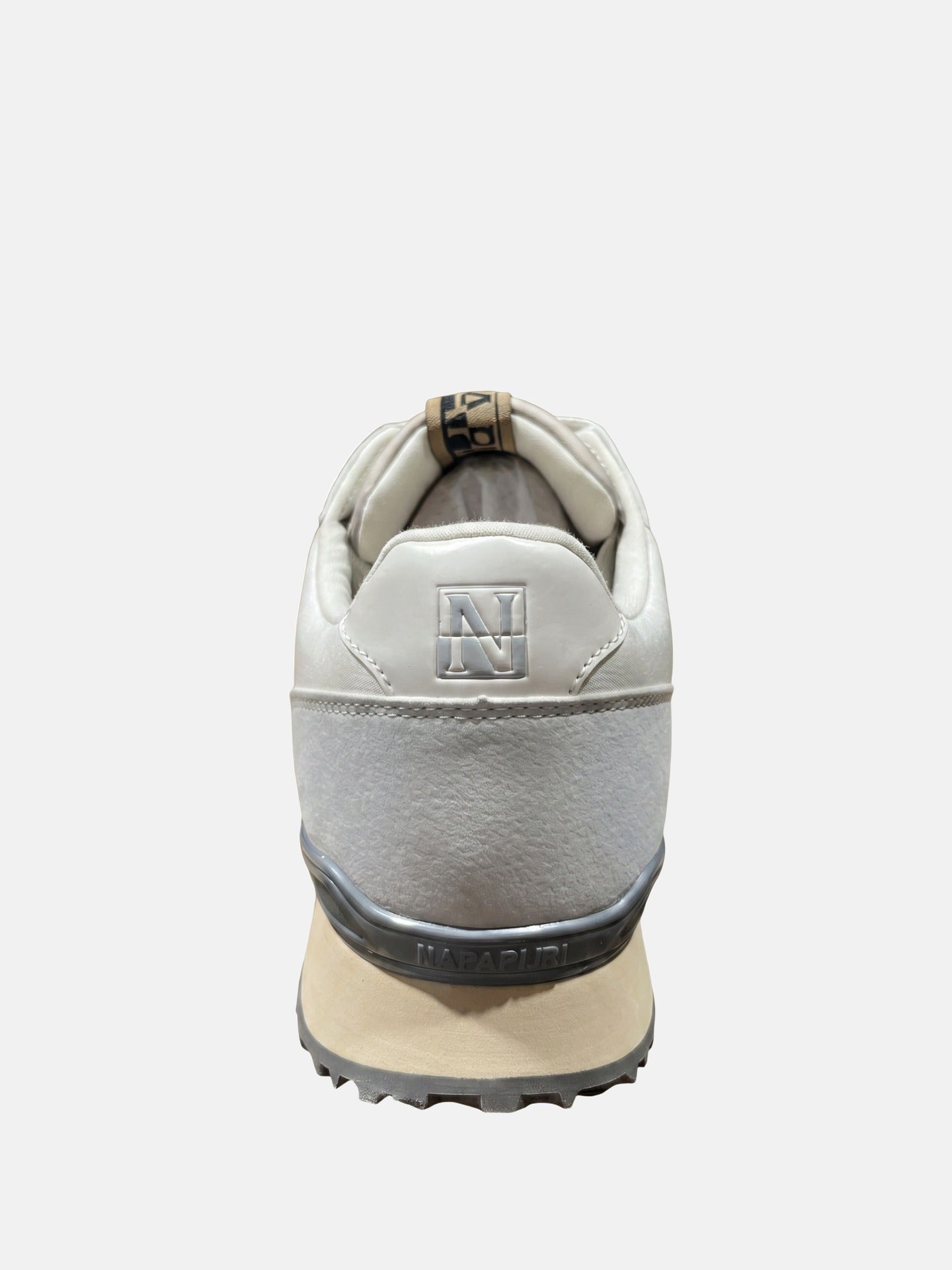 Sneakers Platform in Pelle Vegana Beige
