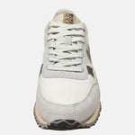 Sneakers Platform in Pelle Vegana Beige