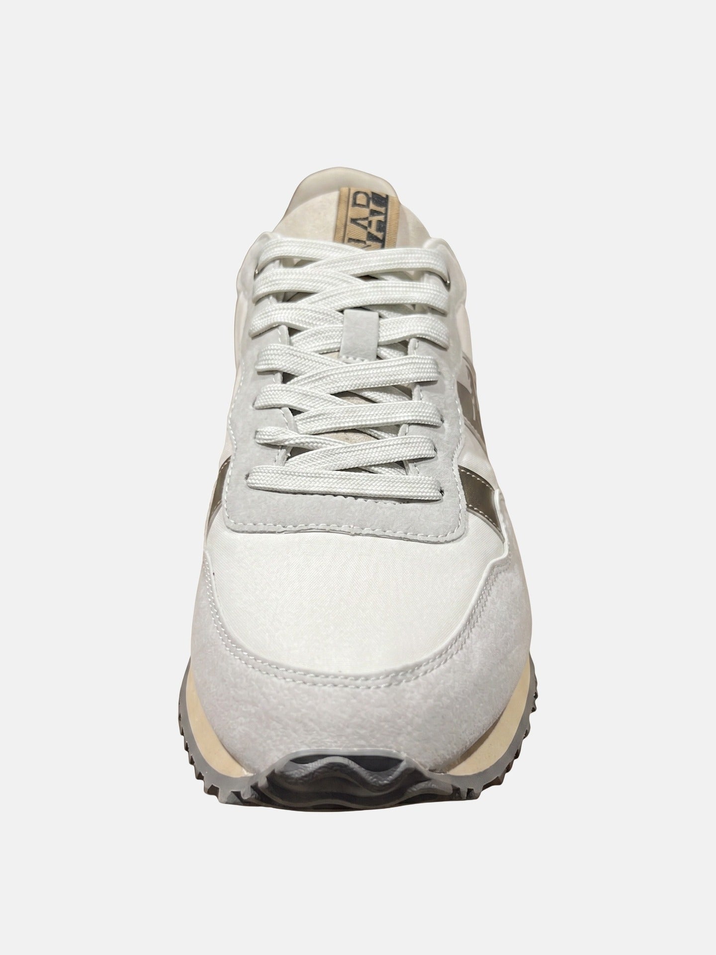 Sneakers Platform in Pelle Vegana Beige