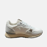 Sneakers Platform in Pelle Vegana Beige
