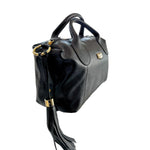 Borsa a Mano in Cow Leather Nero