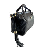 Borsa a Mano in Cow Leather Nero