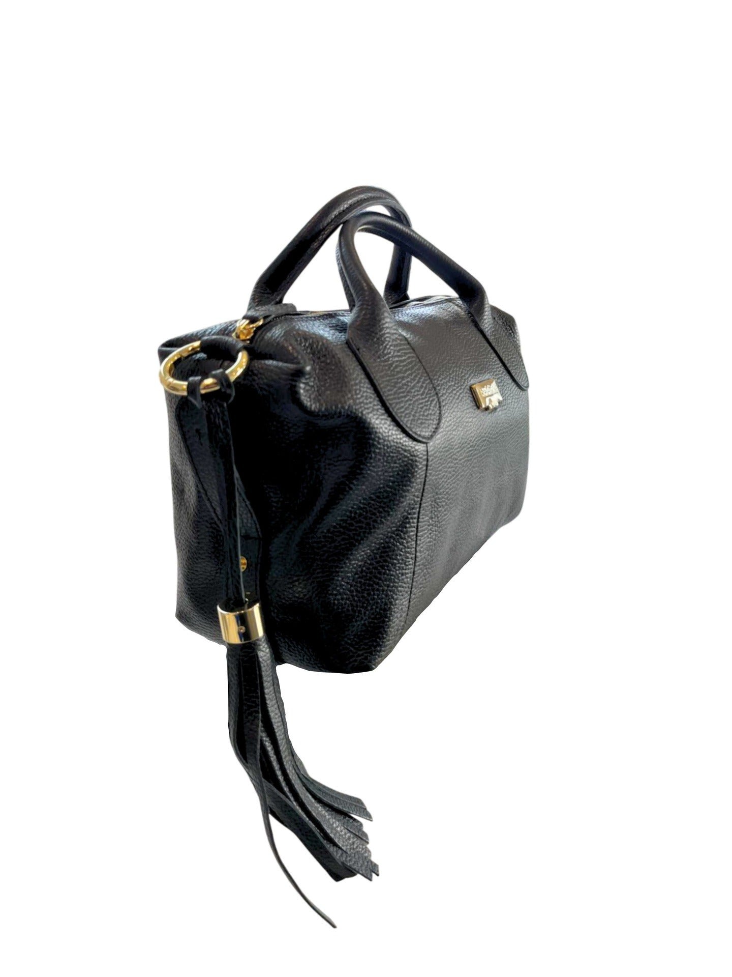 Borsa a Mano in Cow Leather Nero