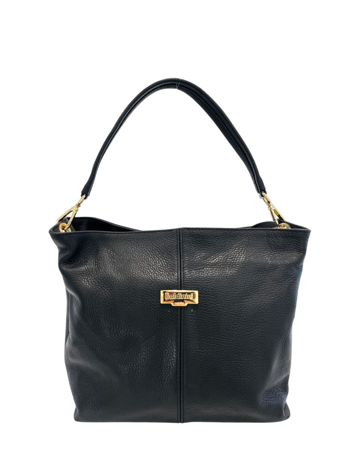 Borsa a Mano in Cow Leather Nero