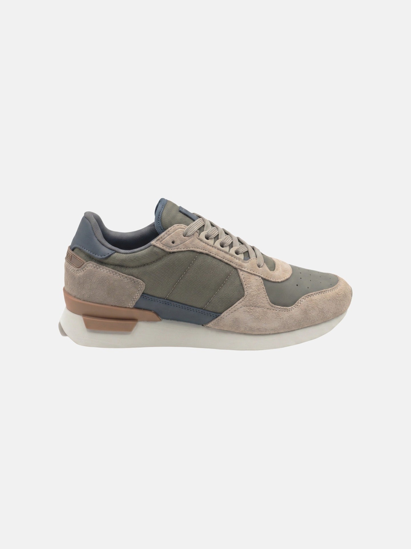 Sneakers Platform in Pelle Marrone