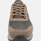 Sneakers Platform in Pelle Marrone