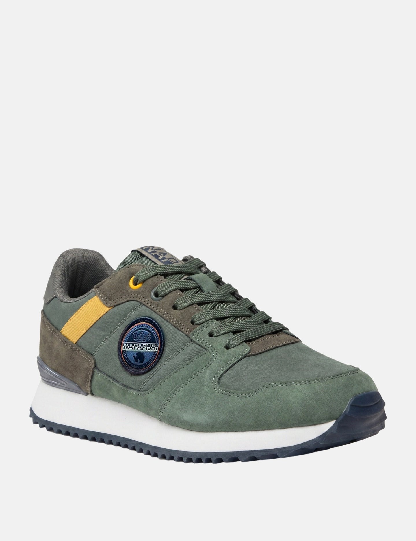 Sneakers Platform in Pelle Vegana Verde