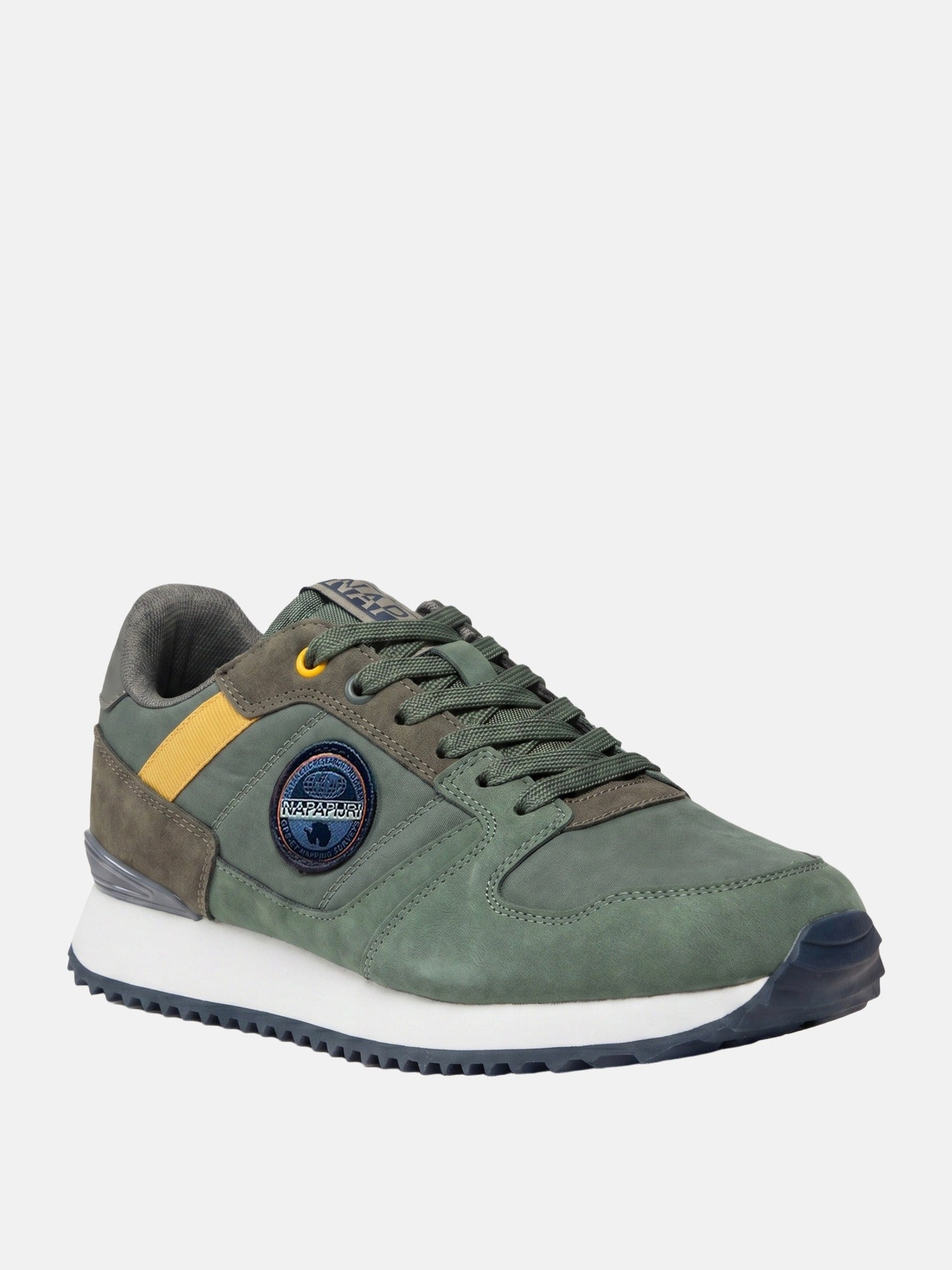 Sneakers Platform in Pelle Vegana Verde