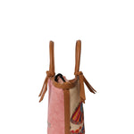 Borsa a Mano in Pelle Vegana Rosa