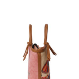 Borsa a Mano in Pelle Vegana Rosa