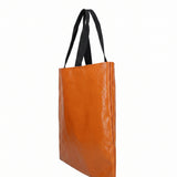 Borsa Shopper in Pelle Vegana Arancione