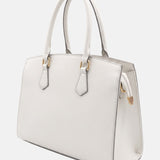 Borsa a Mano in Polyurethane Panna