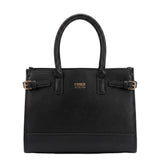 Borsa a Mano in Polyurethane Nero