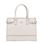 Borsa a Mano in Polyurethane Panna