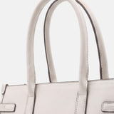 Borsa a Mano in Polyurethane Panna