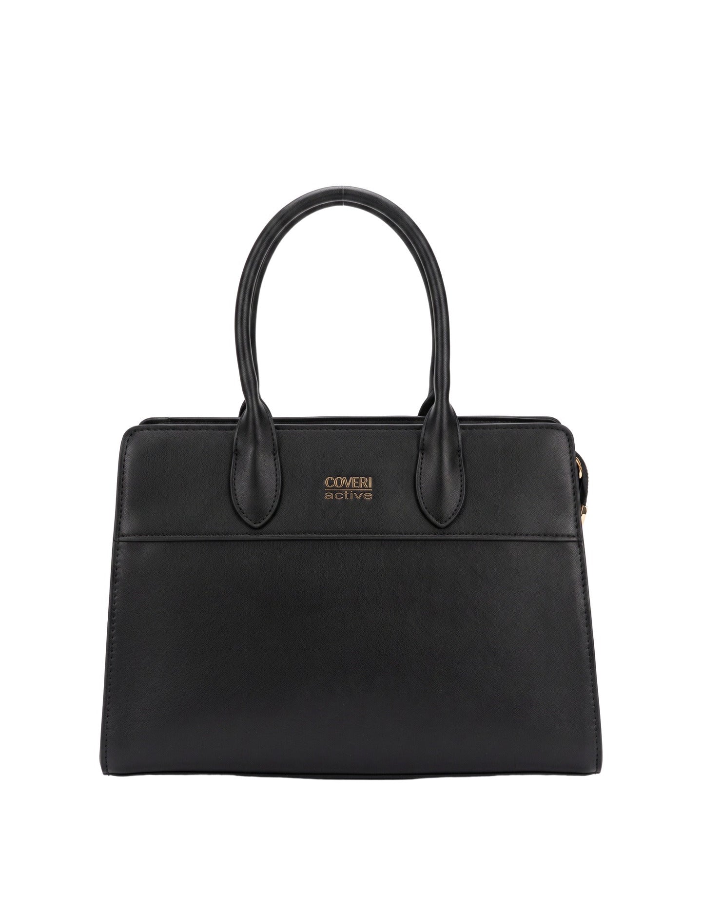 Borsa a Mano in Polyurethane Nero