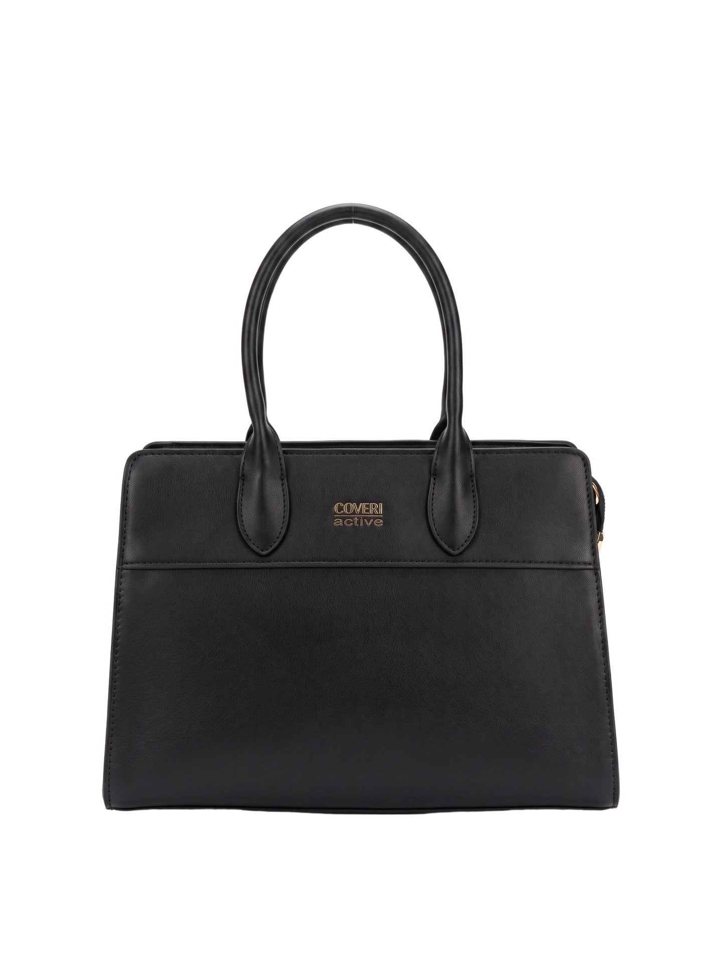 Borsa a Mano in Polyurethane Nero