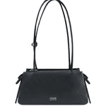 Borsa a Spalla in Polyurethane Blu Scuro