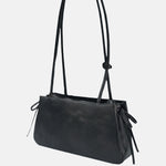 Borsa a Spalla in Polyurethane Blu Scuro