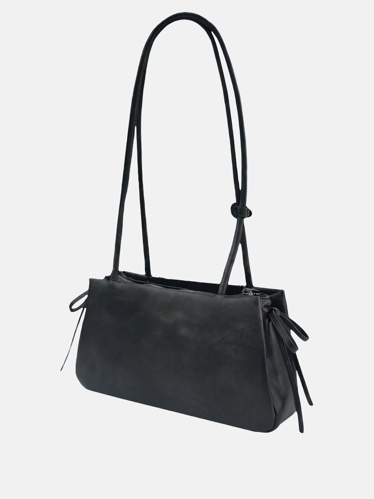 Borsa a Spalla in Polyurethane Blu Scuro