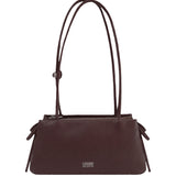 Borsa a Spalla in Polyurethane Bordeaux