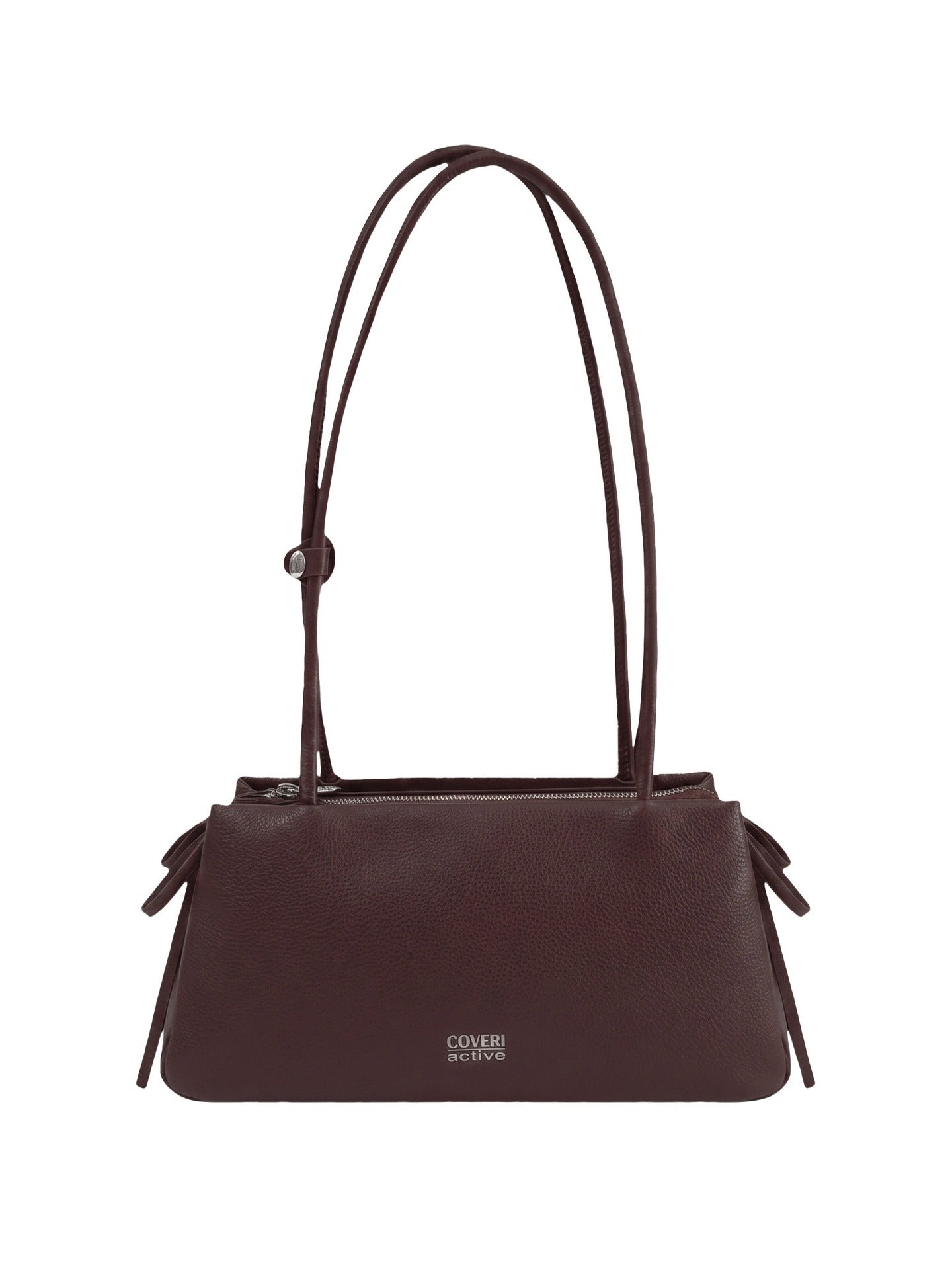 Borsa a Spalla in Polyurethane Bordeaux