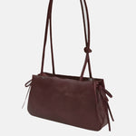 Borsa a Spalla in Polyurethane Bordeaux