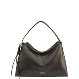 Borsa a Spalla in Polyurethane Marrone Scuro