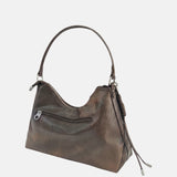 Borsa a Spalla in Polyurethane Beige