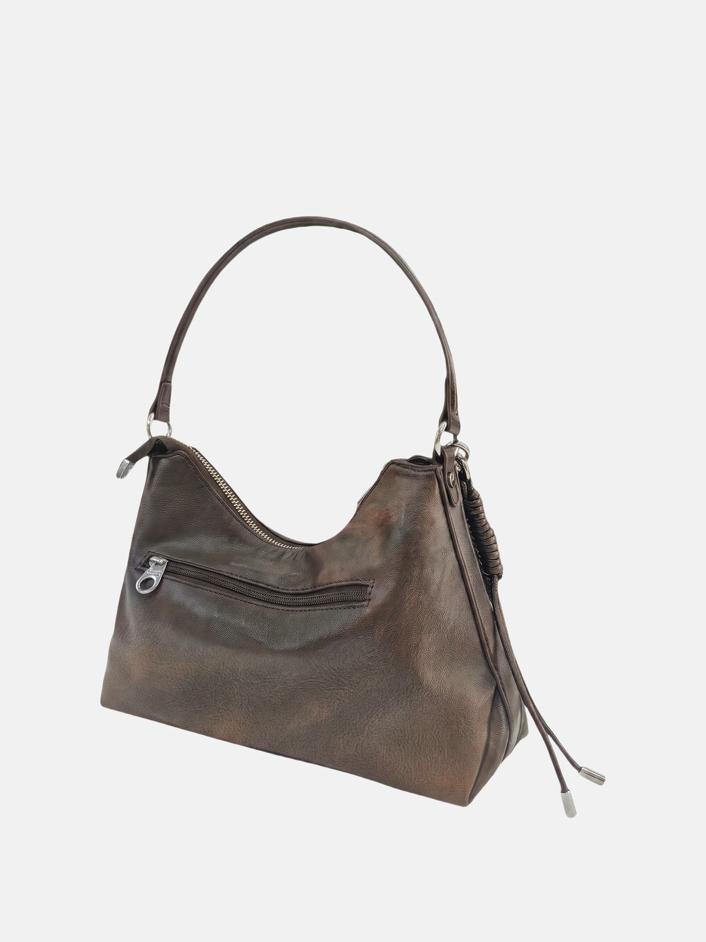 Borsa a Spalla in Polyurethane Beige