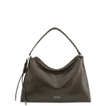 Borsa a Spalla in Polyurethane Grigio