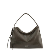 Borsa a Spalla in Polyurethane Grigio